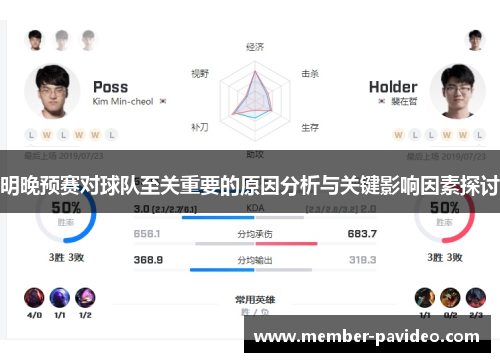 明晚预赛对球队至关重要的原因分析与关键影响因素探讨